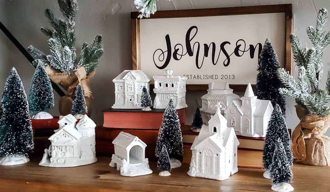 This DIY Gingerbread Village Is Made from Thrift Store Finds