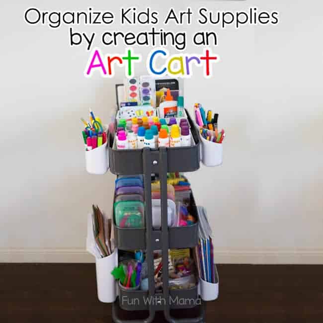 Children's art station organization - 10 simple ways to organize kids arts  and crafts supplies - Meraki Mother
