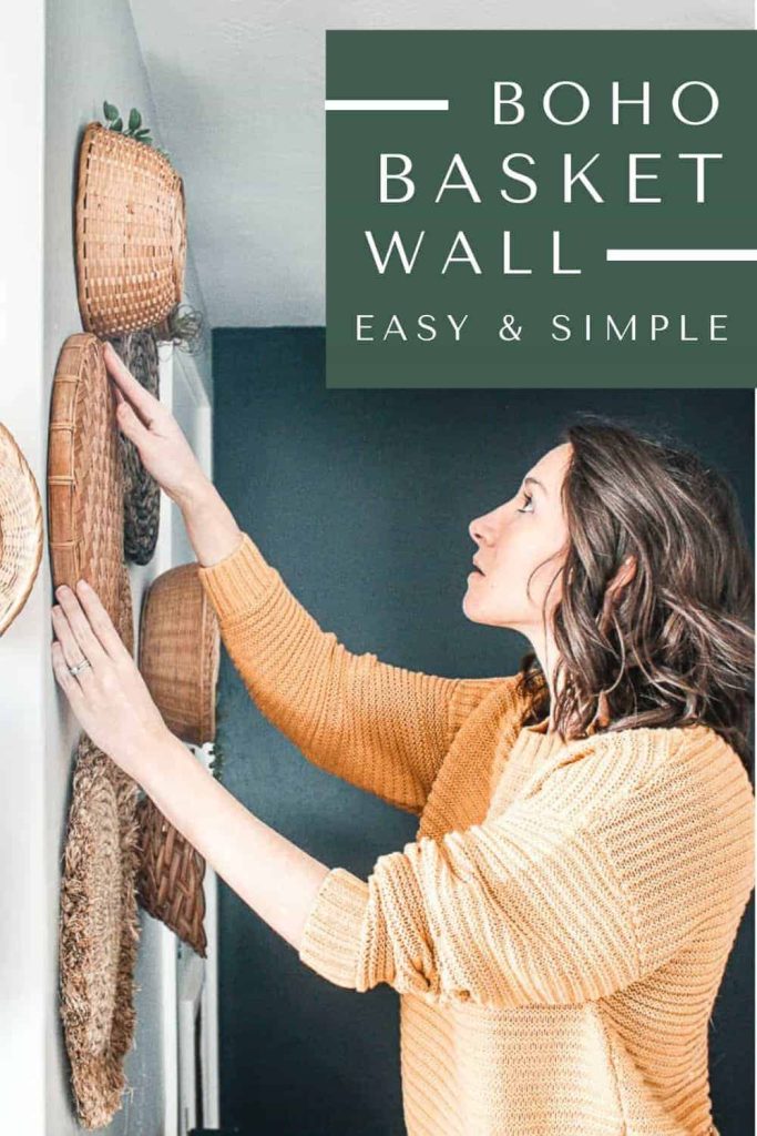 How to create a boho wicker basket wall: easy directions for hanging wicker baskets on the wall