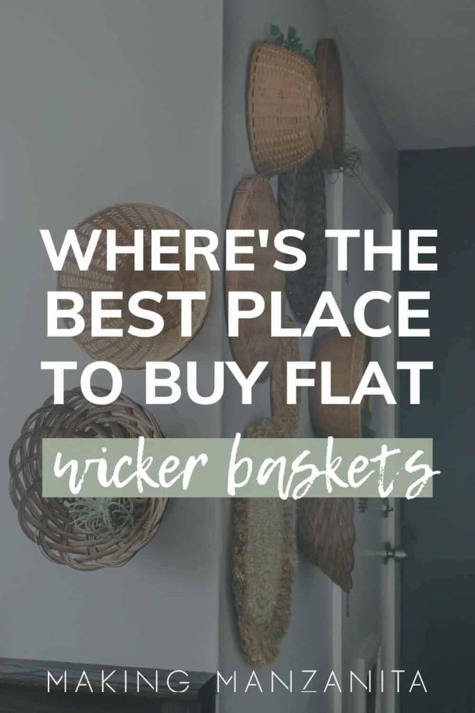 Where's the best place to find wicker baskets to create your very own boho-inspired wicker basket wall in your home?