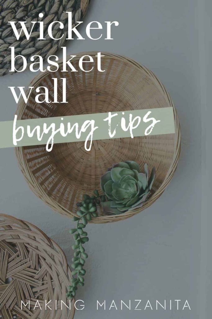 Here are some tips for buying the best wicker baskets to create a wicker basket wall