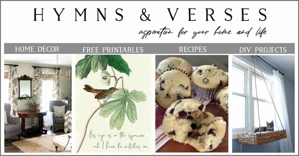 shows various pictures of a vintage farm house decor look from Hymns and Verses