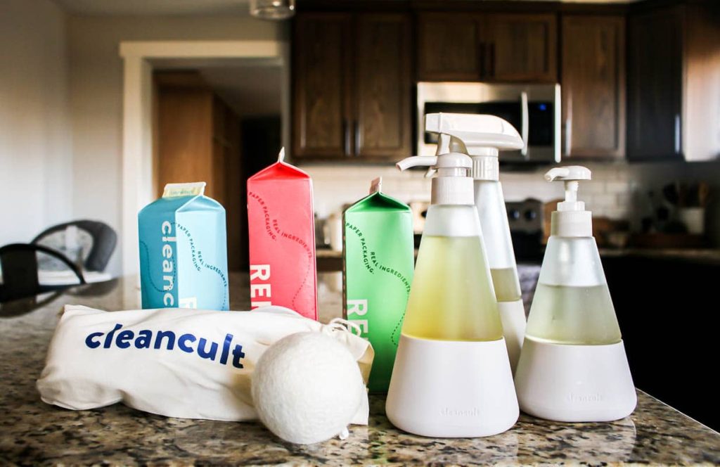Cleancult cleaning products are non-toxic and safe for home cleaning, making cleaning my home on a realistic schedule much easier!