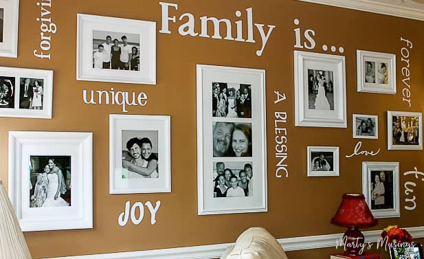 10 Creative & Easy Family Photo Wall Ideas