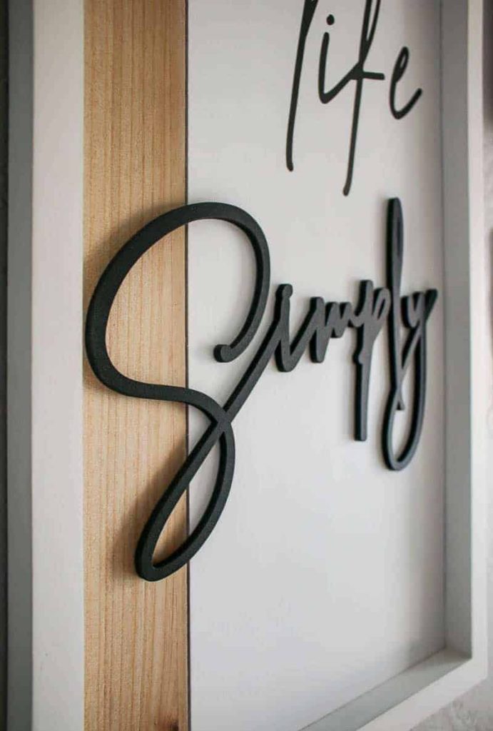 this live life simply wall art is the perfect centerpiece for our clipboard gallery wall