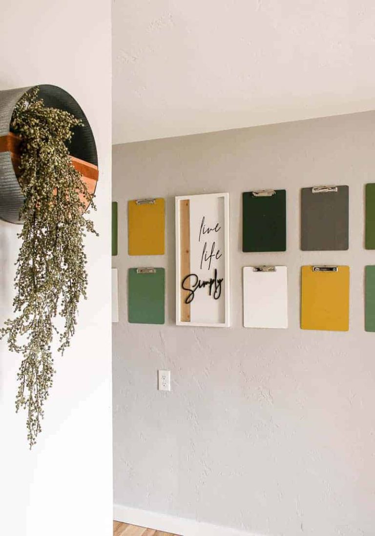 Clipboards On Wall For Hanging Kid’s Art