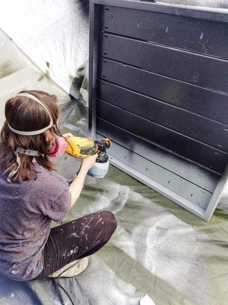 Outdoor Wood Painting Tips + How to Use a Paint Sprayer