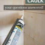 shows a caulking tube being used in between pieces of plywood with over lay text that says applying caulk your questions answered!
