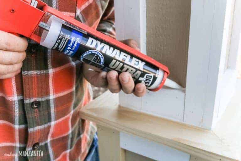 Dynaflex caulk is a great exterior caulk to use for DIY projects