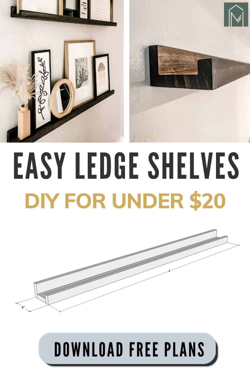 DIY Picture Ledge + Free Woodworking Plans - Making Manzanita