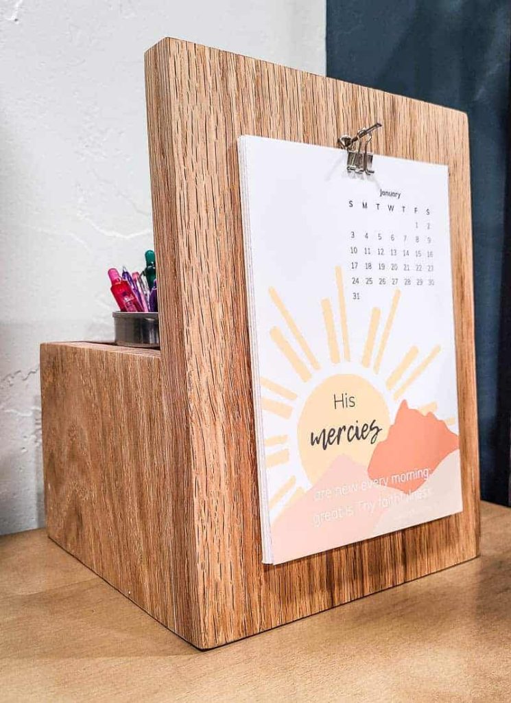 DIY Desk Calendar & Wooden Pencil Holder Making Manzanita