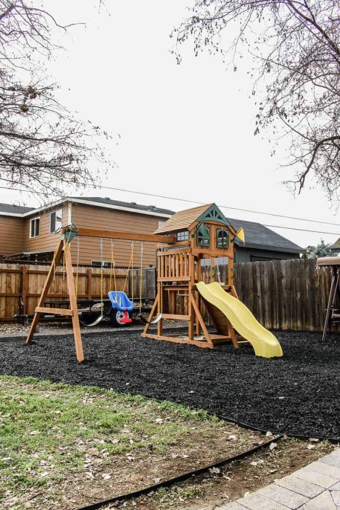 Backyard play area