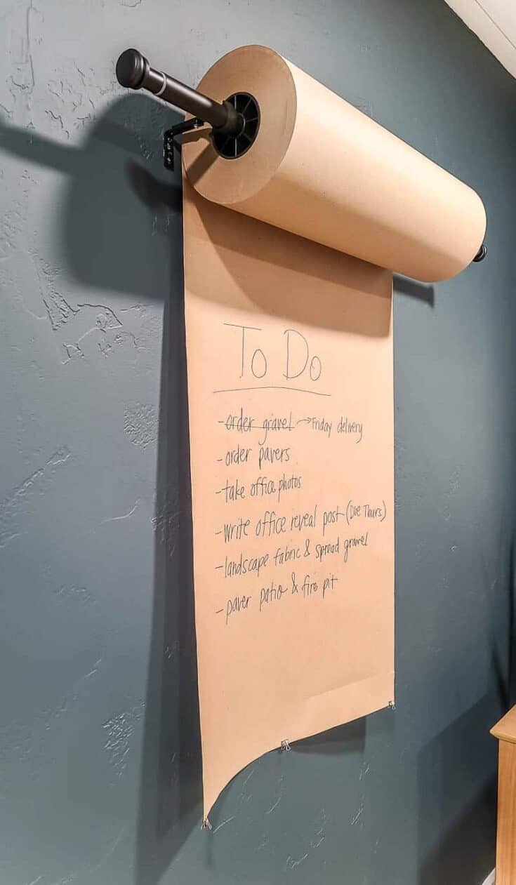 How To Make Wall Mounted Paper Roll Note Holder - H2OBungalow