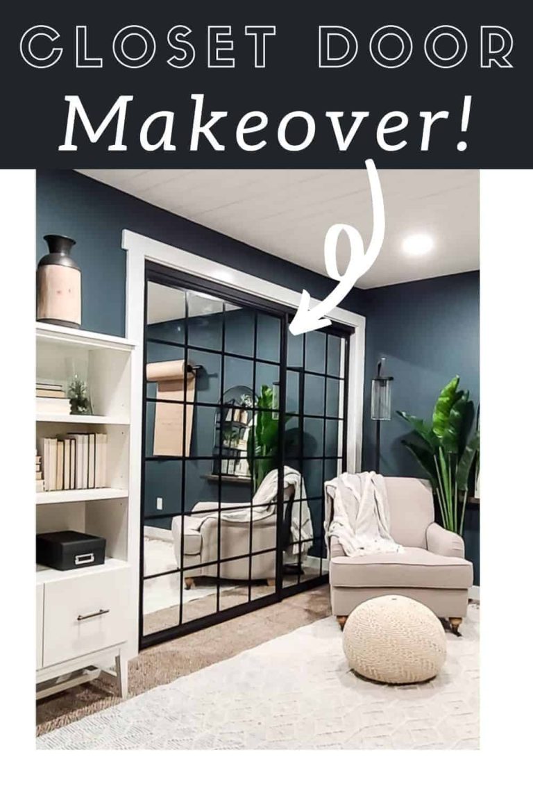 Sliding Closet Door Makeover Hack with Paint & Tape - Making Manzanita