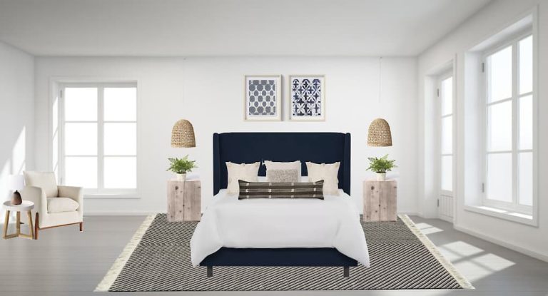 Natural & Navy Bedroom Inspiration (Done For You Room Design!)