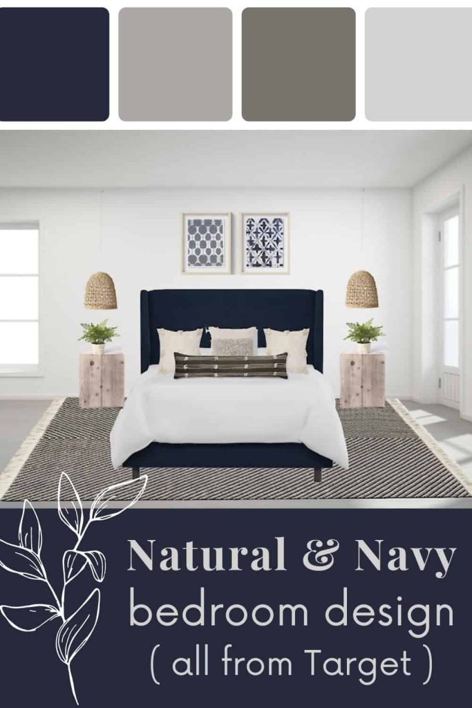 Natural and Navy Bedroom Inspiration (Mood Board) - Making Manzanita