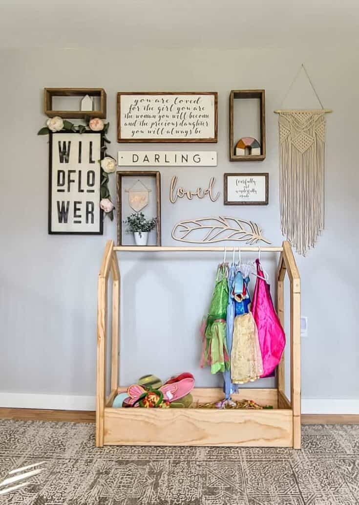 Little girl dress up rack cheap