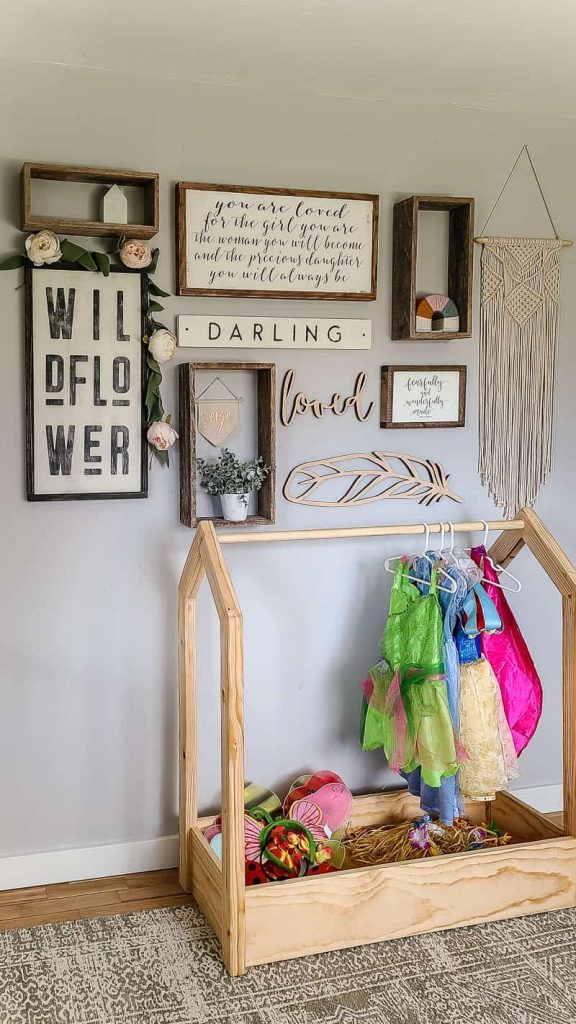 Diy Dress Up Storage Rack For Kids