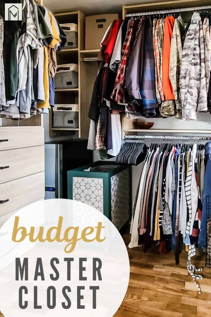 L Shaped Closet Design  Custom Look On A Budget - Making Manzanita