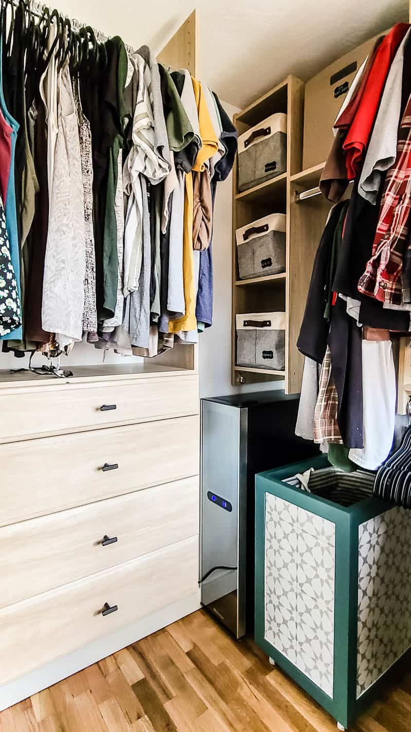 L Shaped Closet Design  Custom Look On A Budget - Making Manzanita