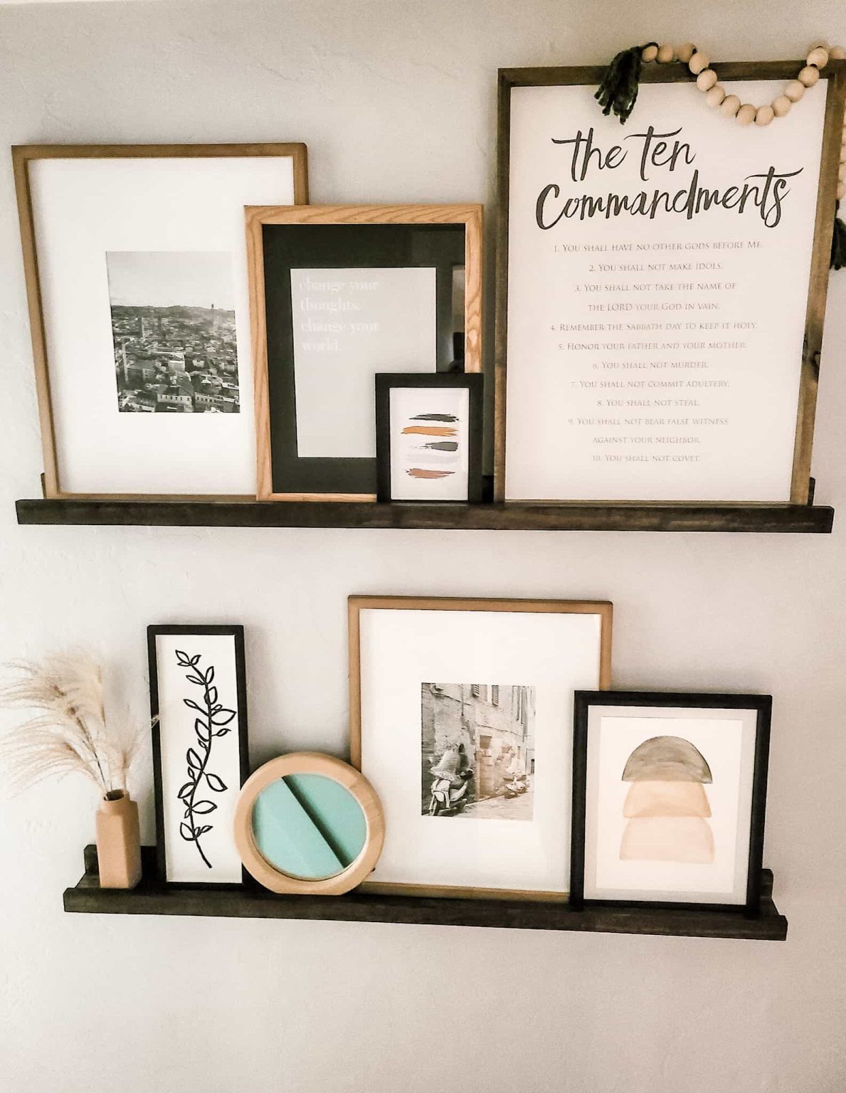 4 Picture Ledge Styling & Decor Tips - Making Manzanita