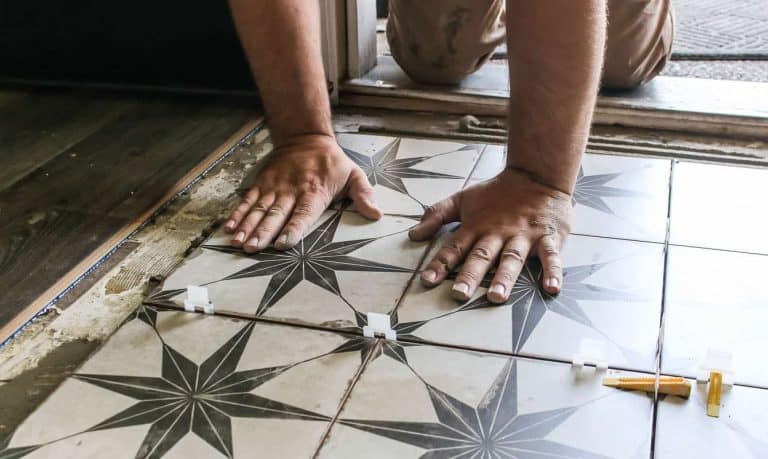 Laying Large Format Tiles | Tile Entryway Reveal