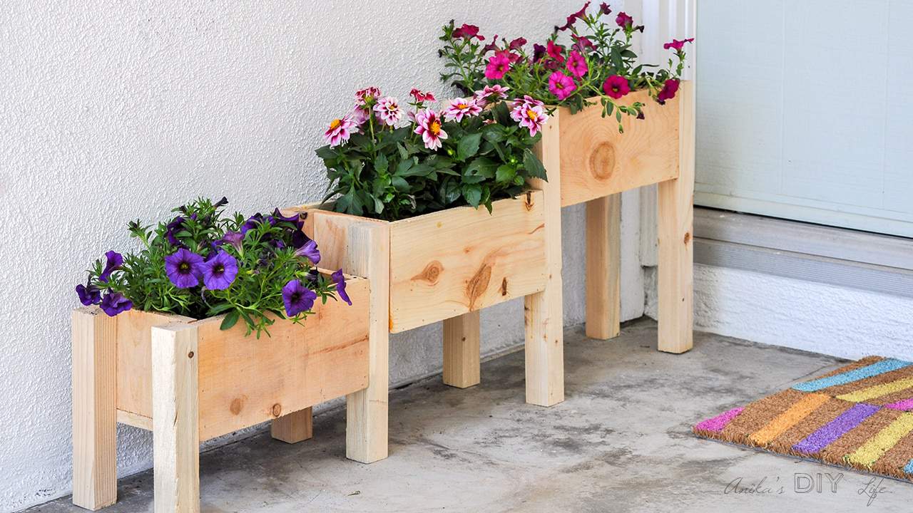 DIY Wooden Planters 23 Creative Ideas Making Manzanita