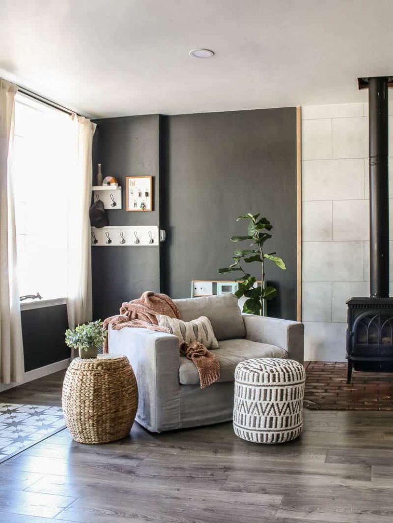Grey boho on sale living room