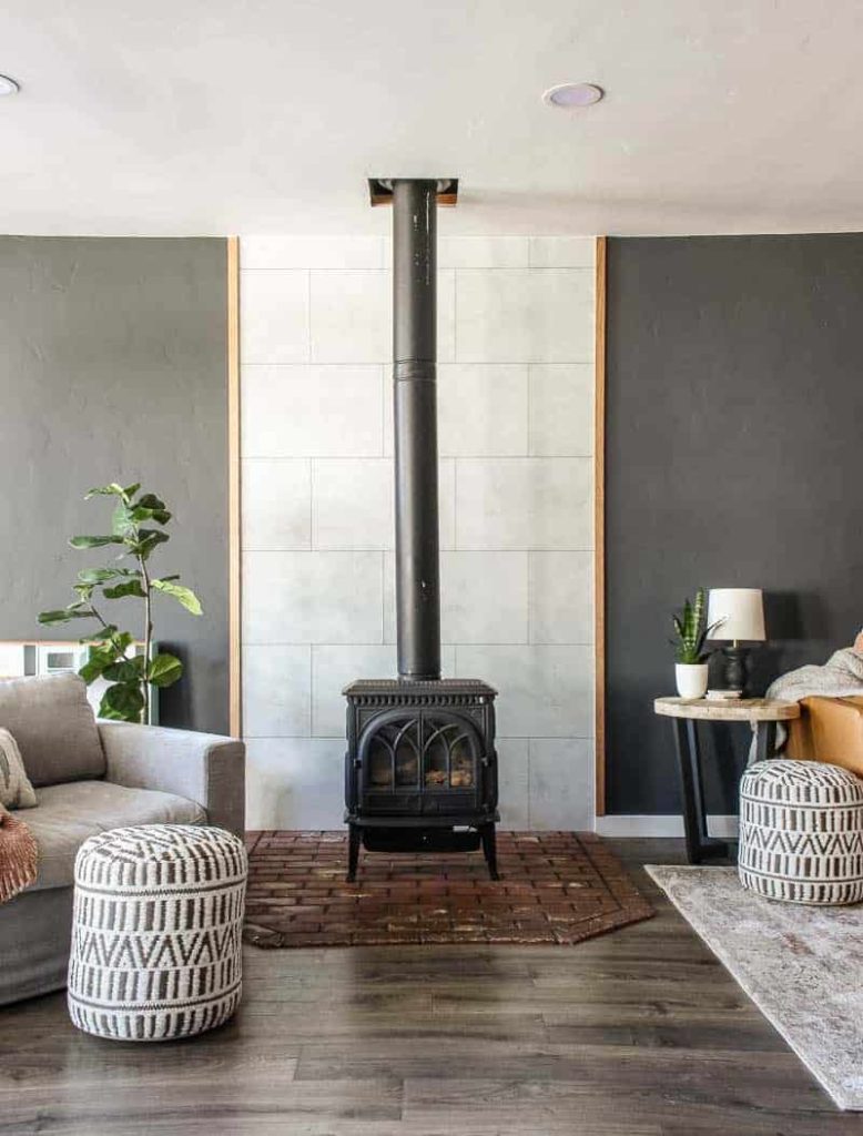 Get a new look to your fireplace or create an accent wall in just a few hours! 