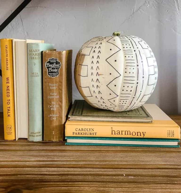 Easy Boho Fall Decor with Sharpie Pumpkin Designs: Mud Cloth Patterns