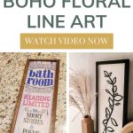 Learn how to make floral line art! This tutorial is one of the easiest ways to achieve a modern boho style without fancy artistic skills or a lot of cash.