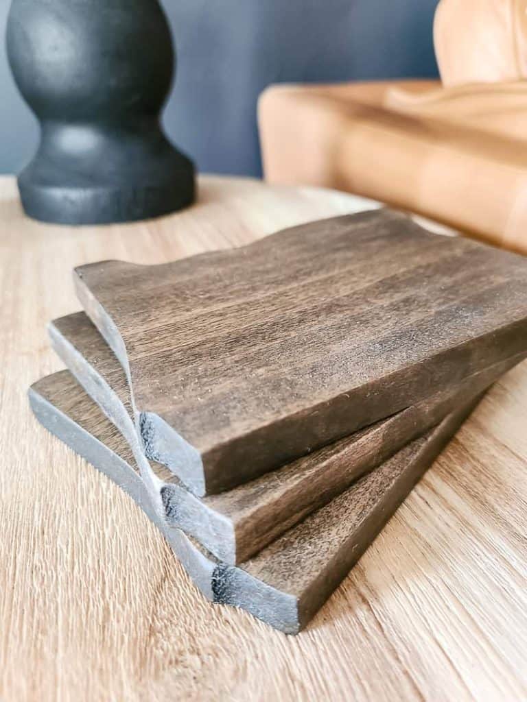 DIY Wood Coasters with State Shape