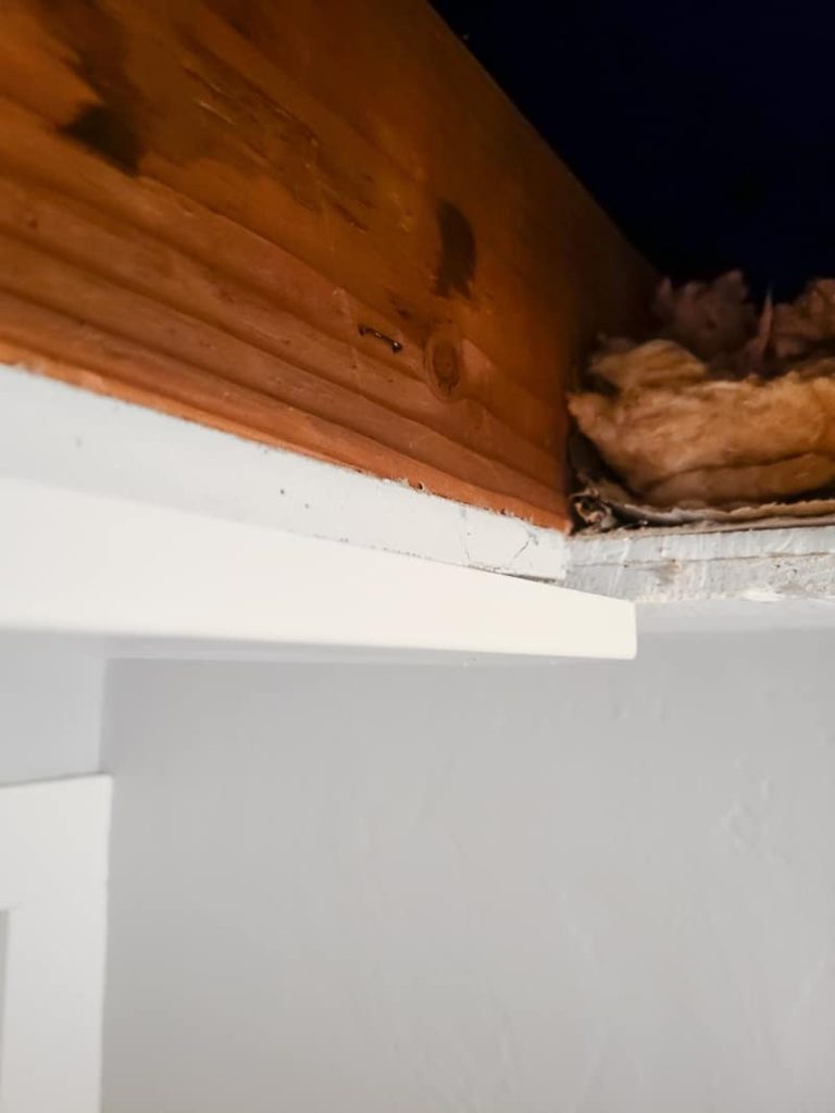Rather than having the inside edge of the trim be flush with the opening, install the trim pieces so they have about a 1