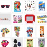 When shopping for stocking stuffers for kids, I like to create a variety of things to play with, wear, eat, and to read...instead of just filling the stocking with a bunch of small toys!