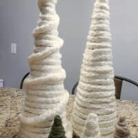Boho DIY Yarn Christmas Trees
