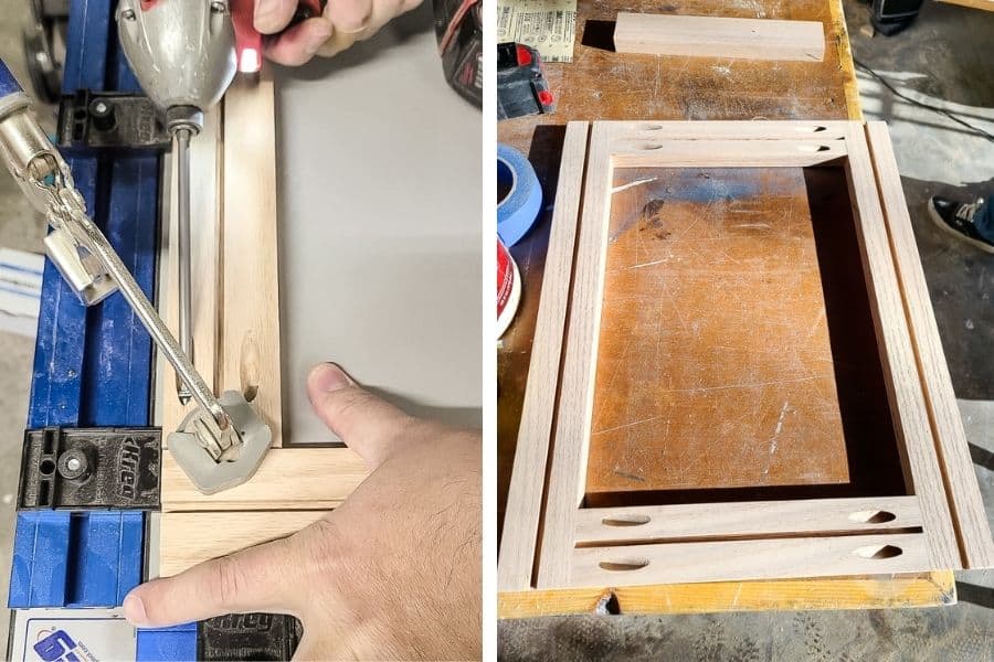Construct a nightstand door for the DIY Nightstand.