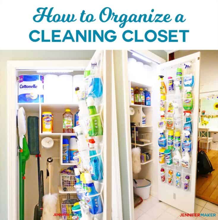 Easy DIY Cleaning Supply Storage On a Budget 