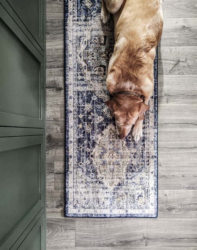 Not only does a rug pad prevent your area rug from slipping around on the hard surface, but it protects your flooring. 
