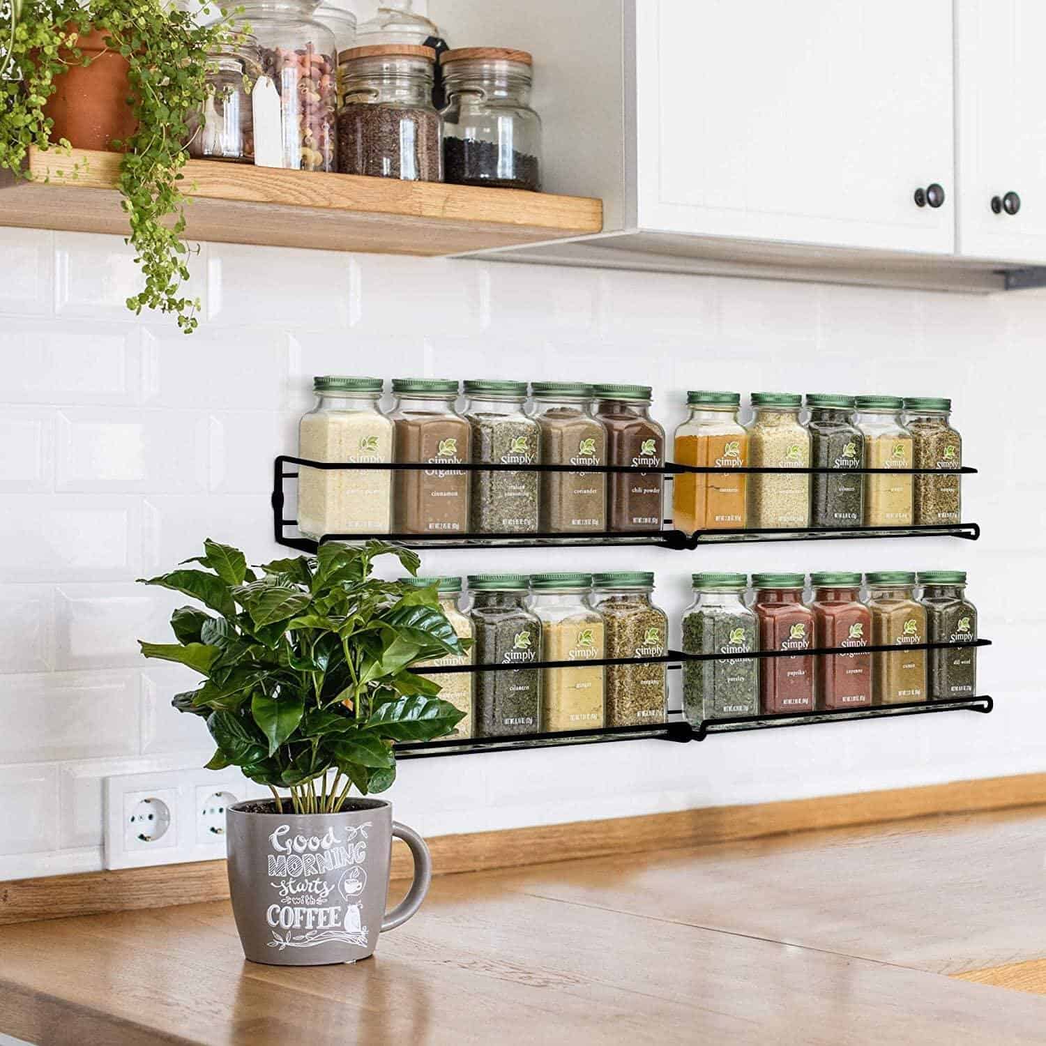 Kitchen Spice Organization – - inside cabinet door