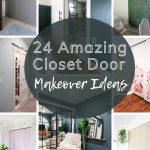 Whether you need to completely build a new closet door from scratch or if you are looking for an inexpensive closet door idea for bi-fold closet doors (and sliding closet doors too!) - these ideas will inspire you!