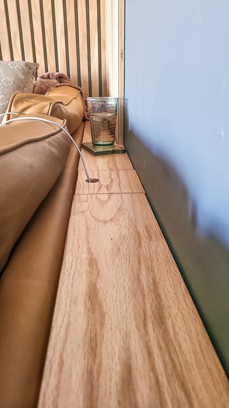 Diy Behind The Couch Table With Outlet