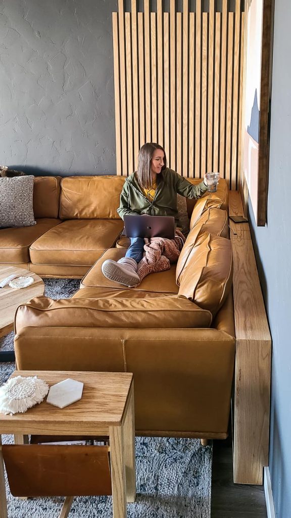 Diy Behind The Couch Table With Outlet