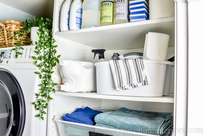 Easy DIY Cleaning Supply Storage On a Budget 