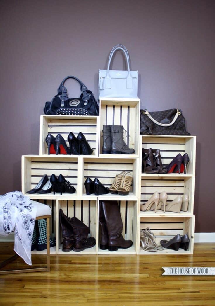 15 Brilliant DIY Shoe Storage Ideas For Small Spaces 