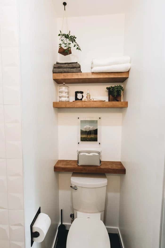 20+ Above Toilet Decor Ideas For Your Bathroom - Making Manzanita