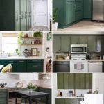 Green is IN for kitchens! From a kitchen with dark green cabinets to a green kitchen island, check out these dark green kitchen ideas!