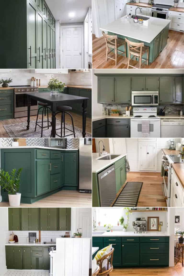 10+ Gorgeous Dark Green Kitchen Ideas