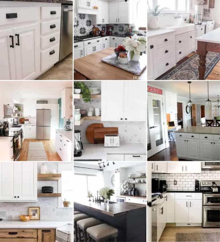 18 Gorgeous White Kitchens with Black Hardware