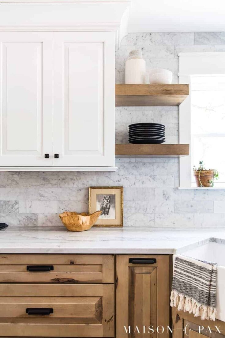 white cabinets black handles