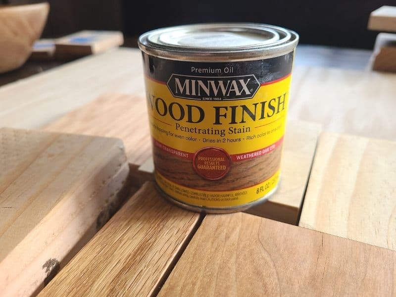container of weathered oak wood stain
